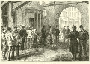 In Paris, Diskussion über den letzten Ausfall, Dezember 1870 von English School