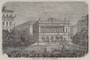 Einweihung der Börse in Marseille (Gravur)