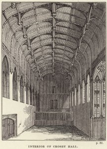 Innenansicht von Crosby Hall in Chelsea von English School