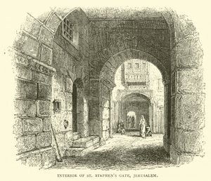 Inneres des Stephanstors, Jerusalem von English School