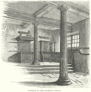 Innenansicht der Grammar School von English School