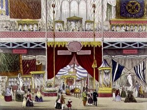 Innenansicht der Großen Ausstellung - Ägypten, Türkei und Griechenland, von Chevanne, veröffentlicht von Read & Co. von English School