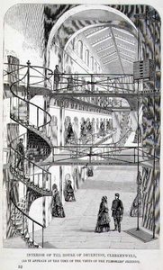 Innenansicht des House of Detention, Clerkenwell, aus 