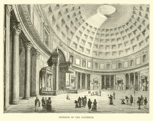 Innenraum des Pantheon von English School