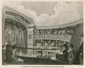 Innenraum des Royal Olympic Theatre, Wych Street, nahe Drury Lane, London