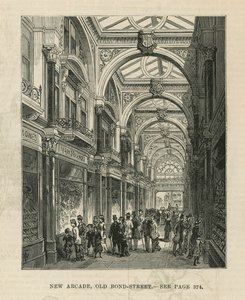 Innenansicht der neuen Arkade in der Old Bond Street von English School