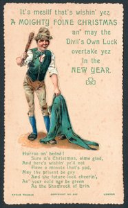 Irische Weihnachtsgrußkarte