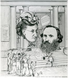 Jacobs Rückkehr, Treffen von Jacob Bright und Lydia Becker, Magazinillustration von English School