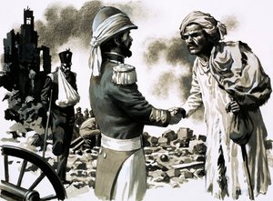 James Kavanagh, verkleidet, einer der Helden von Lucknow von English School