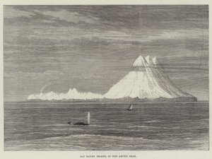 Jan Mayen Insel in der Arktis (Gravur)