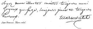Jean Francois Marmontel von English School