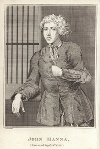 John Hanna, hingerichtet am 14. September 1739 von English School