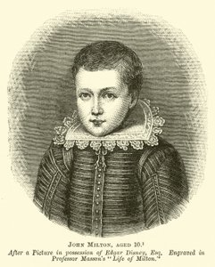 John Milton, 10 Jahre alt von English School
