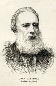 John Oxenford (1812-77) Illustration aus The Graphic, 1877 von English School
