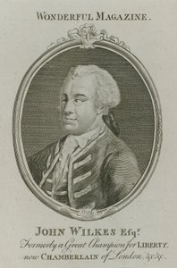 John Wilkes, ehemals ein großer Verfechter der Freiheit, jetzt Kämmerer von London von English School