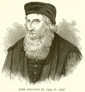 John Wycliffe (geb. 1324, gest. 1384) von English School