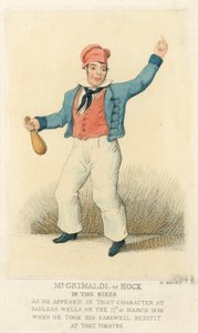 Joseph Grimaldi als Hock von English School