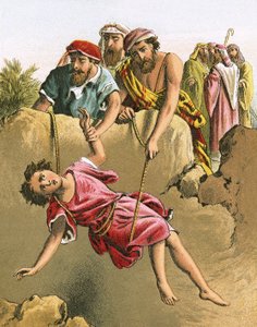 Joseph in die Grube geworfen