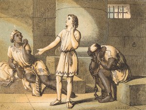 Joseph im Gefängnis von English School