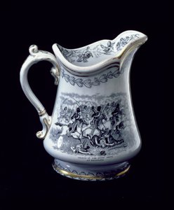 Krug mit Darstellung des Angriffs der Scots Greys bei Balaclava