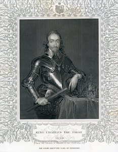 König Karl der Erste, graviert von H. Robinson nach Van Dyck, 19. Jahrhundert
