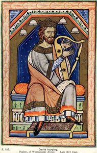König David spielt die Harfe