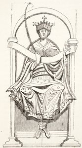 König Edgar (aus Cotton MS) von English School