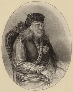 König Georg III. als alter Mann von English School