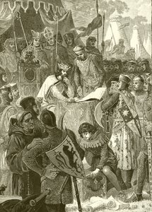 König Johann unterzeichnet die Magna Carta von English School