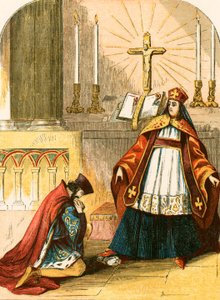 König Johanns Unterwerfung unter den Legaten des Papstes von English School