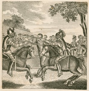 König Richard II. verhindert das Duell zwischen den Herzögen von Hereford und Norfolk von English School