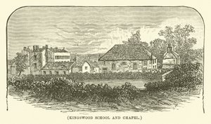 Kingswood Schule und Kapelle (Gravur)