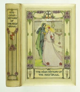 Ritter und Dame mit dem Heiligen Gral von English School