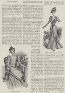Damen-Seite (Lithografie) von English School