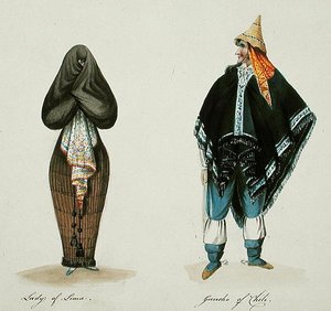 Dame von Lima und Gaucho von Chile