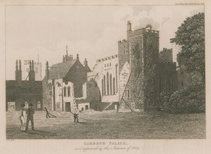 Lambeth Palace, wie er im Herbst 1829 erschien von English School