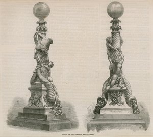 Lampen des Thames Embankment