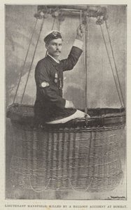 Leutnant Mansfield, bei einem Ballonunfall in Bombay getötet von English School