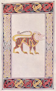 Löwe von St. Markus, Faksimile einer Illumination aus dem Buch von Durrow, aus dem Buch The Church of England: A History for the People, veröffentlicht ca. 1910 von English School