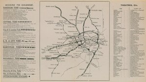 Londoner U-Bahn-Karte von English School