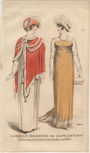 Londoner Kleider für Januar 1809, 1809