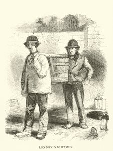 Londoner Nachtmänner (Stich) von English School