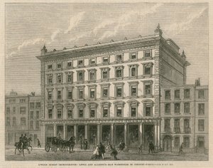 Londoner Straßenverbesserungen: Lewis und Allenbys Seidenlager in der Conduit Street von English School