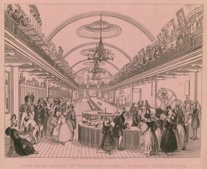 Langer Raum, Galerie der praktischen Wissenschaft, Adelaide Street, Strand, London von English School