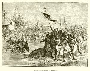 Ludwig IX. landet in Ägypten von English School