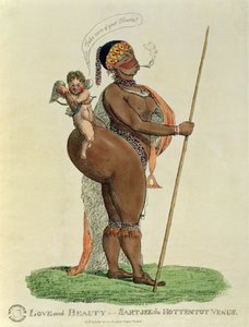 Liebe und Schönheit - Sartjee die Hottentotten-Venus, 1810 von English School