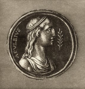 Lucius Apuleius, aus dem Frontispiz zu Die Geschichte von Amor und Psyche von Lucius Apuleius, veröffentlicht 1903 von English School