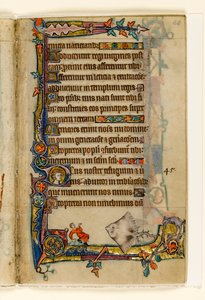 MS 1-2005, fol. 68r: Der Riesenrochen, Randdekoration aus dem Macclesfield Psalter, Use of Sarum, Ostanglien, um 1330 von English School