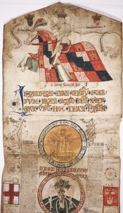 MS Lewis E 201 Abschnitt 1, Chronik der Weltgeschichte von der Schöpfung bis Woden, mit einer Genealogie von Edward IV, c.1461