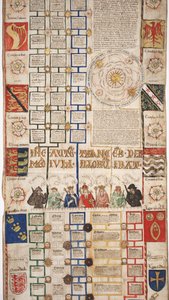 MS Lewis E 201 Abschnitt 4, Chronik der Weltgeschichte von der Schöpfung bis Woden, mit einer Genealogie von Edward IV, ca. 1461 von English School
